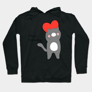 Valentine cat Hoodie